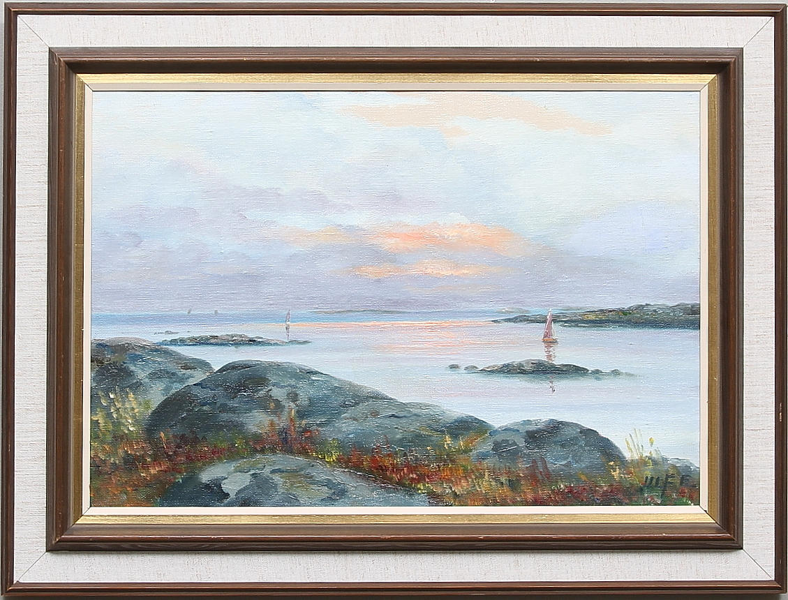 ULF ERIKSSON. "N. Bohuslän". Olja på duk, signerad och daterad 77.