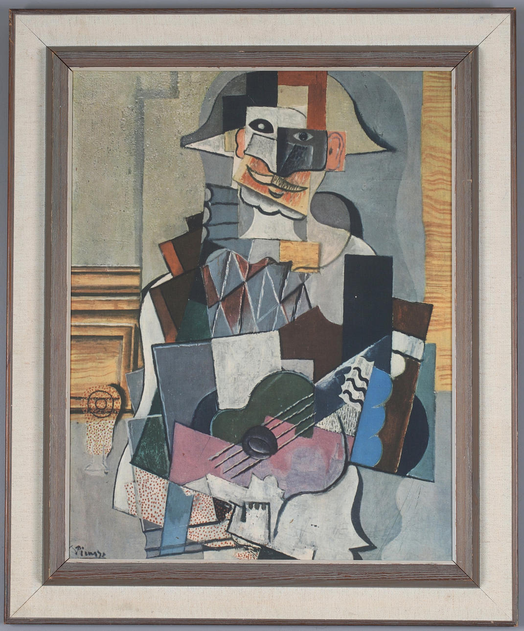 PABLO PICASSO. EFTER. Harlekin, tryck, 1900-tal.