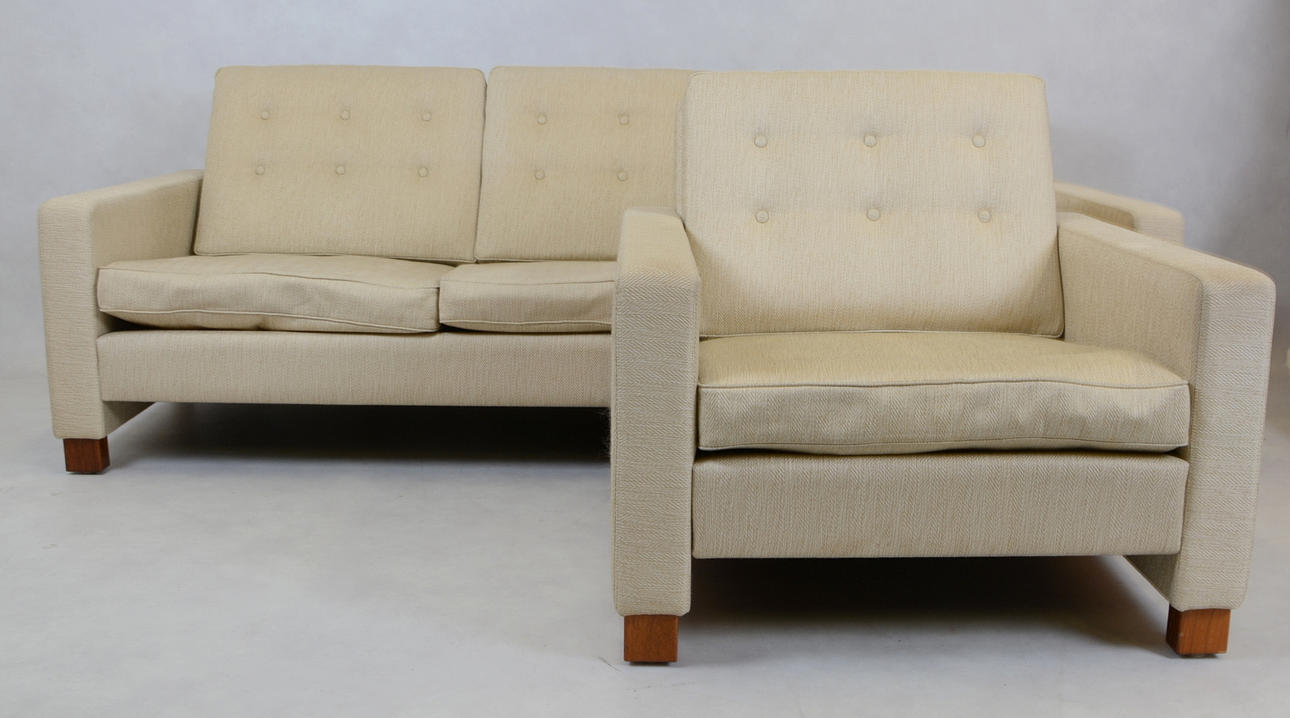 SOFÁ Y SILLÓN, años 60/70.