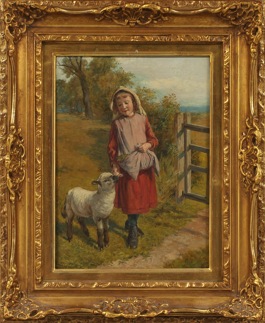 WILLIAM HEMSLEY. "Spring", olja på duk, signerad.