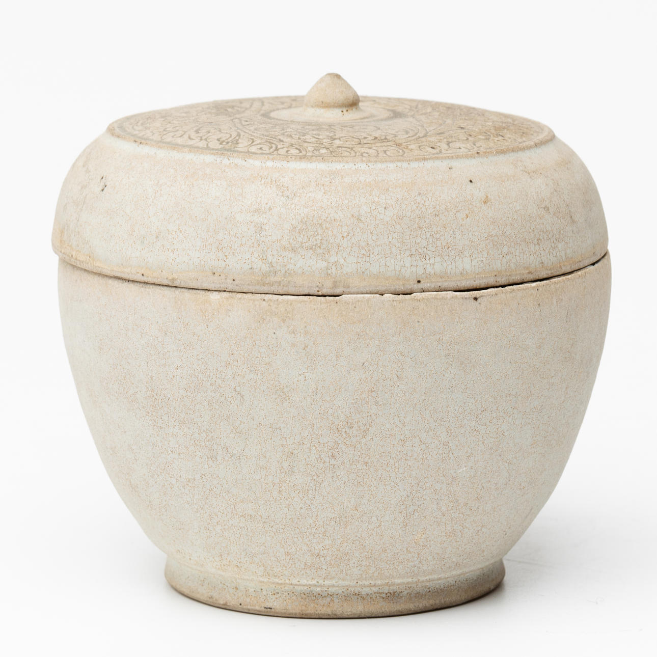 Ein Keramiktopf mit Deckel, Sawankalok. 1300-15. Jahrhundert. Asiatika