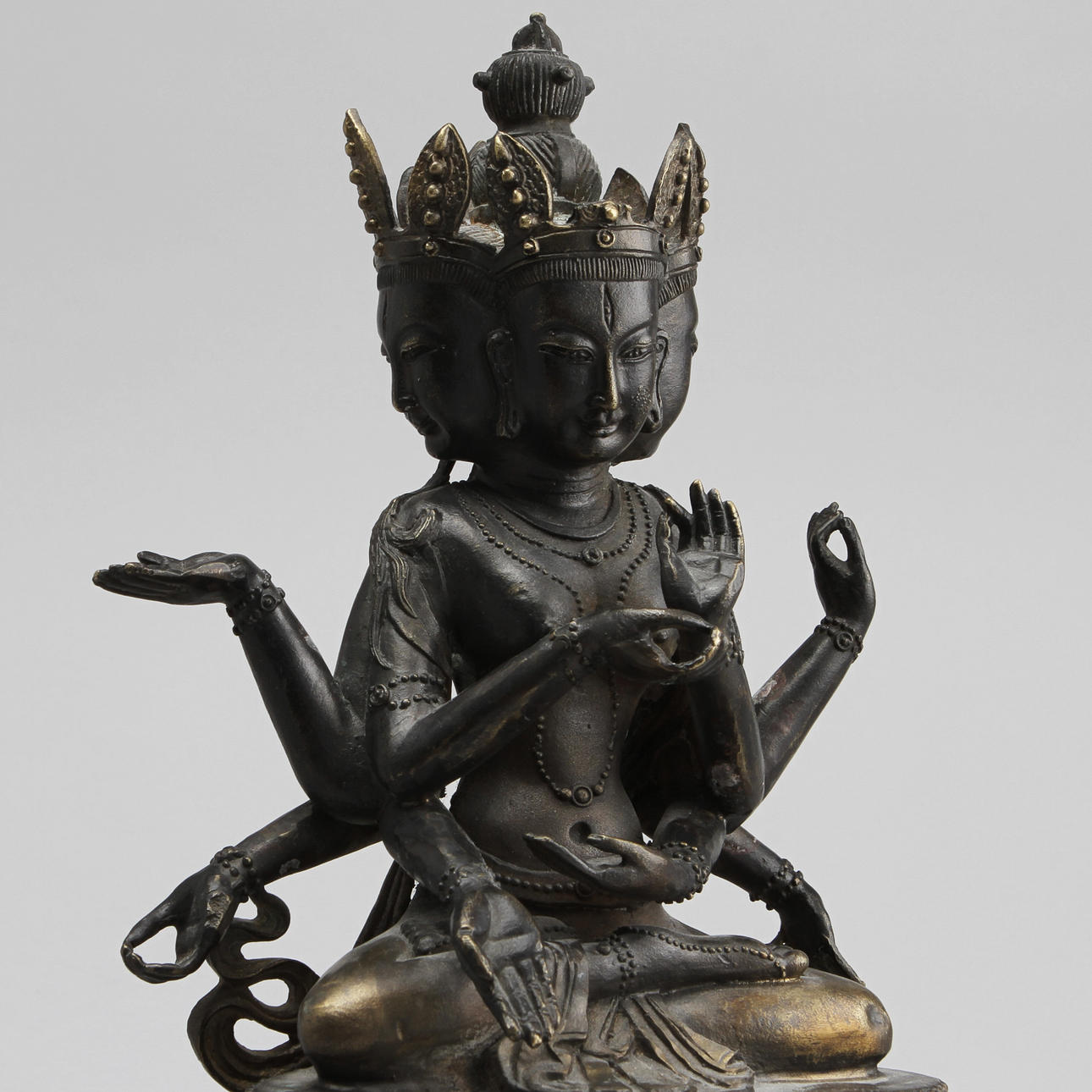 SKULPTUR, brons. Kina/Tibet, 1900-tal.