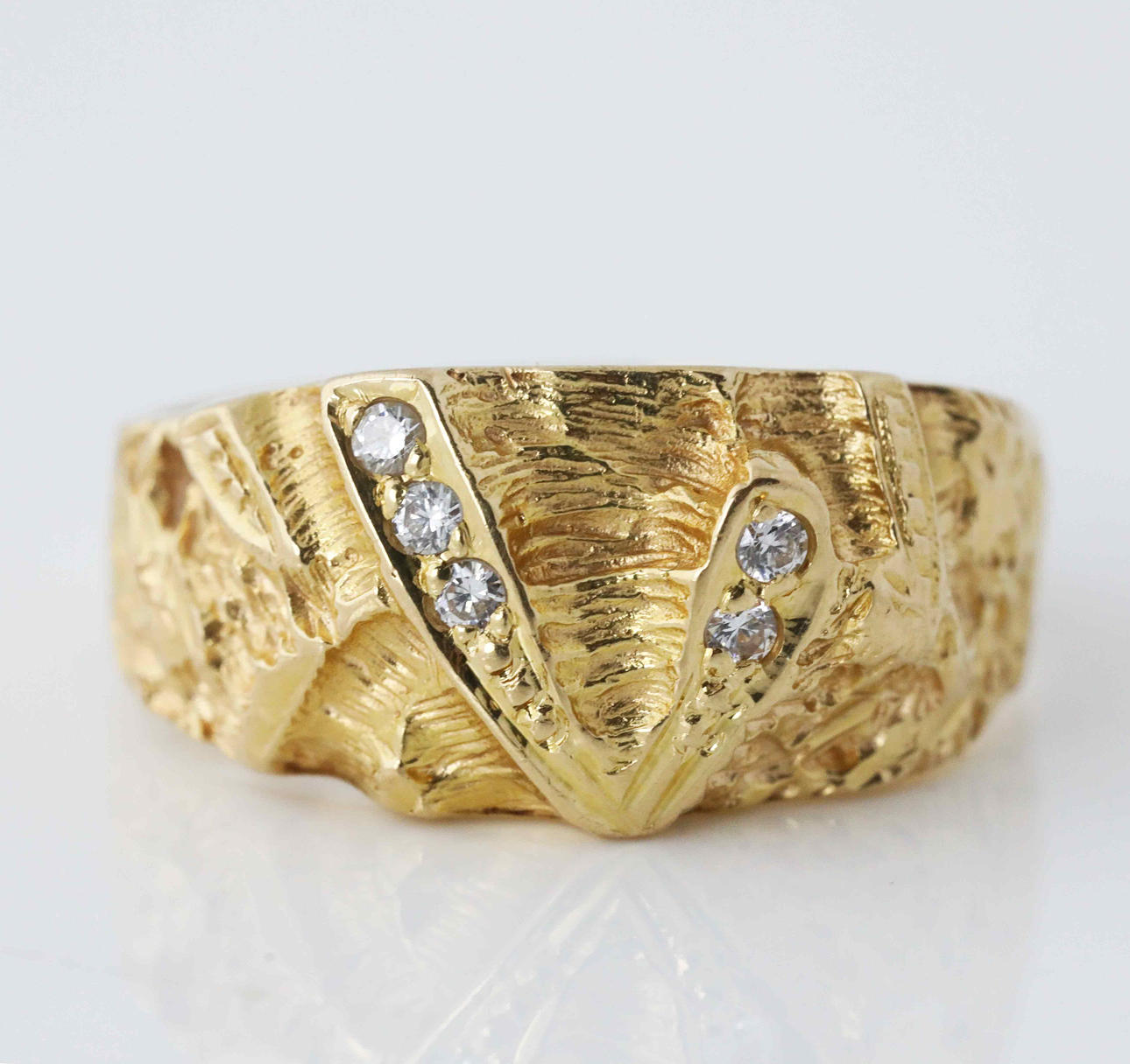 RING, guld 18K, Tre Guldsmeder, Falköping, 1994.