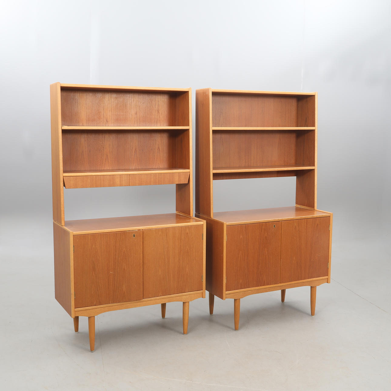 TEAK BOGREOL, fire stykker.