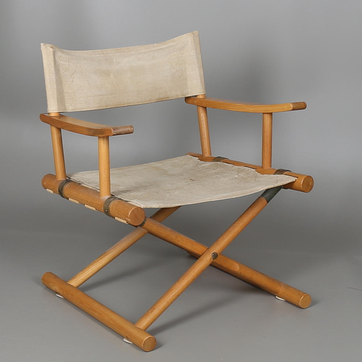 REGISSÖRSSTOL i bok och canvas, Nordiska Kompaniet, 1900-talets mitt.