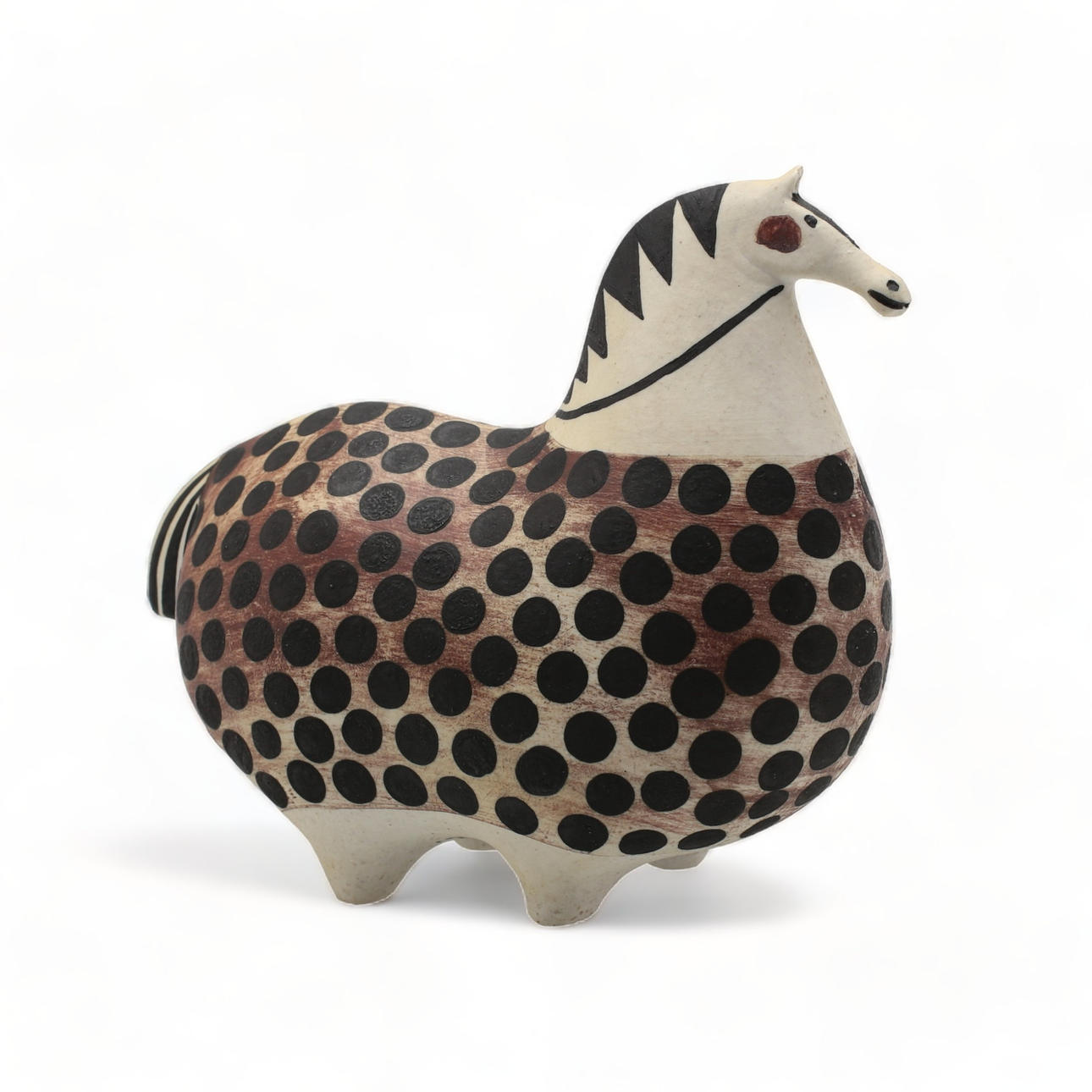 STIG LINDBERG. Figura, gres, «Springare», Gustavsberg, sigerad.