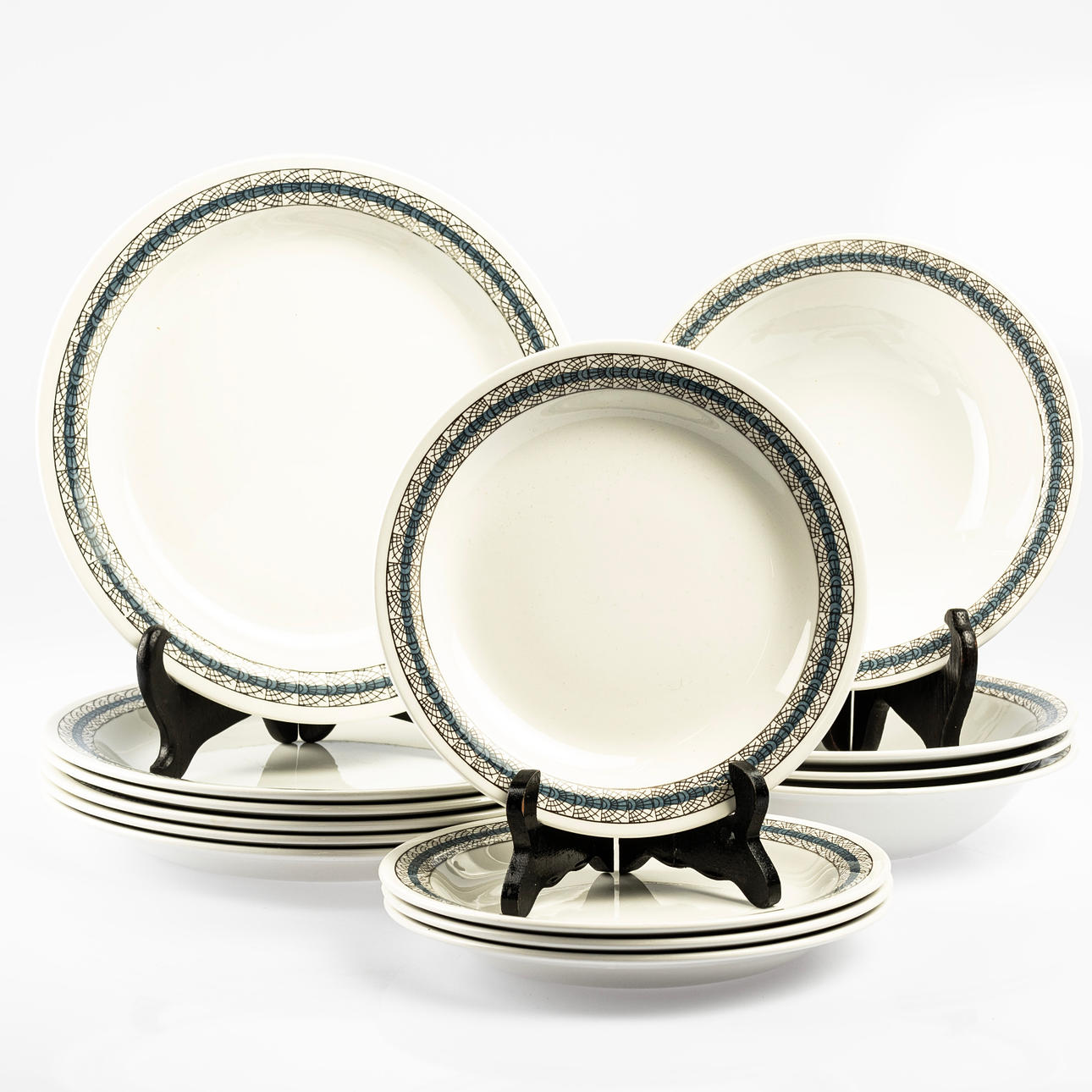 SERVISDELAR, 14st, "Expo", Rörstrand.