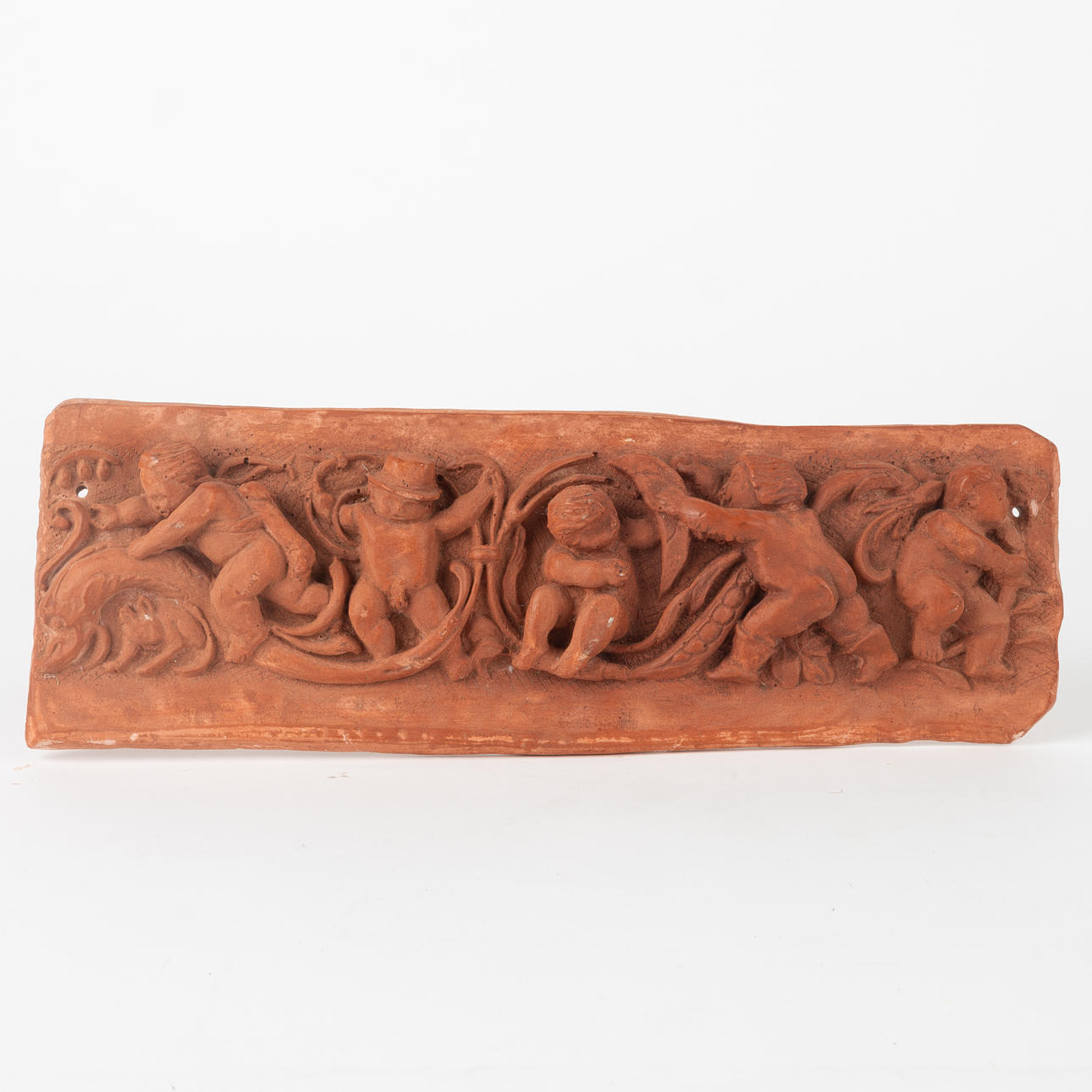OIDENTIFIERAD KONSTNÄR. Wall relief, plaster, figural motif, signed ...