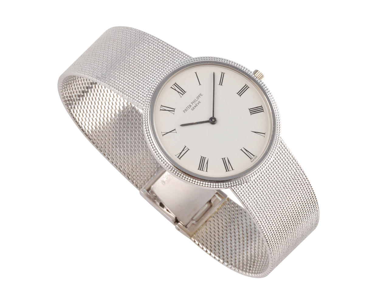 PATEK PHILIPPE herrklocka, 750 vitguld ca. 74 g, manuell.