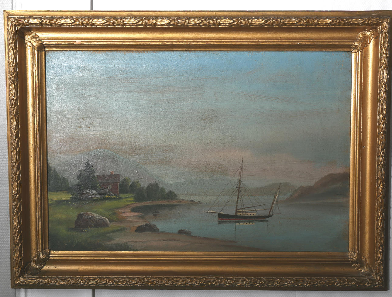 OIDENTIFIERAD KONSTNÄR. Olja på duk, 1800-1900-tal.