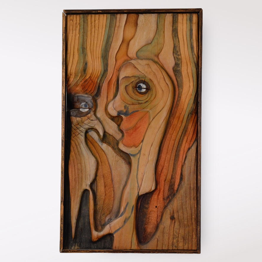 ATTRIBUTED TO FRANK ARNESSON. Wood relief.