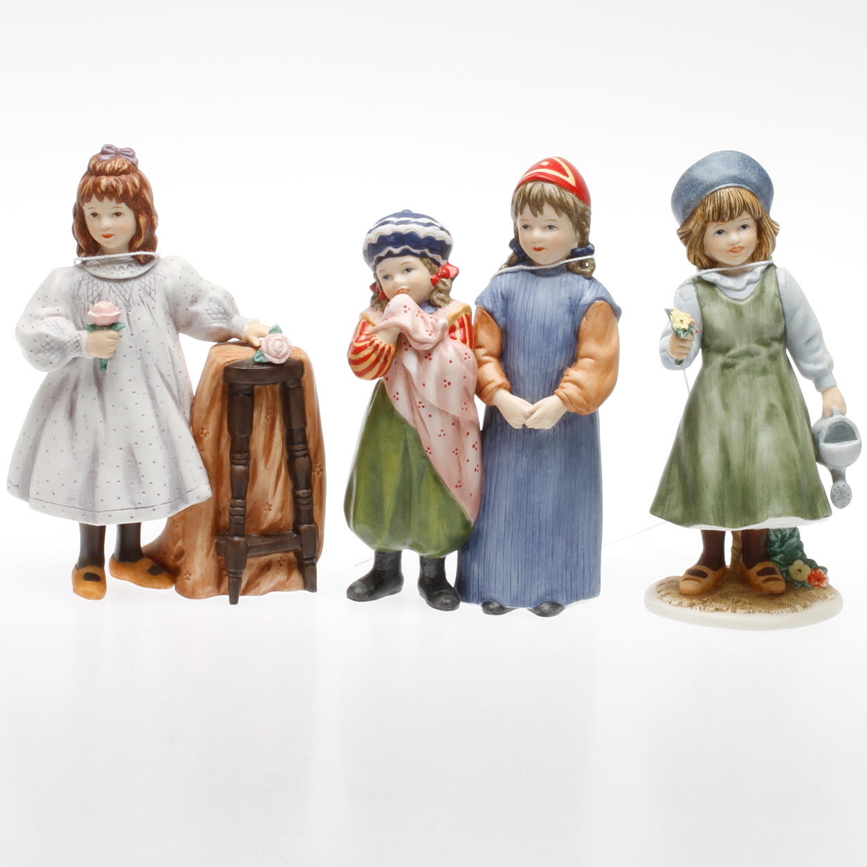 FIGURINER, 3 delar, efter Carl Larsson, Tyskland, Goebel.