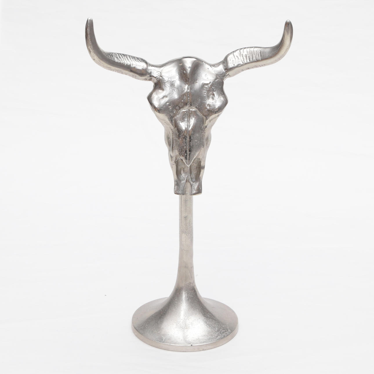 SCHMUCKAUFHÄNGER, Metall, Ochsenkopf, modern.