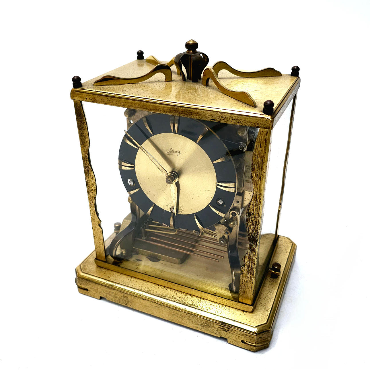 SCHATZ. RELOJ DE SOBREMESA CARRILLÓN.