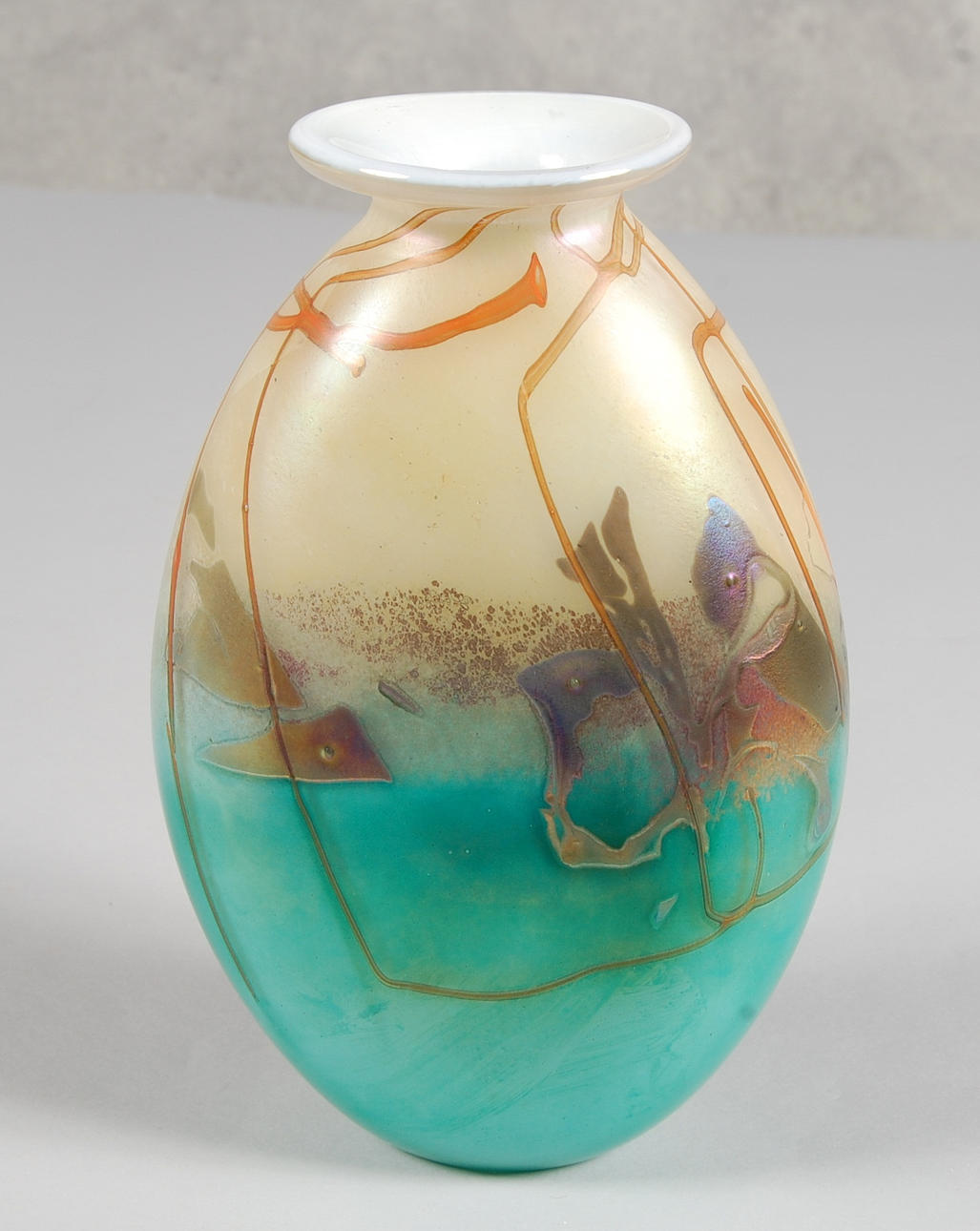 KONSTGLAS, vas, överfång.