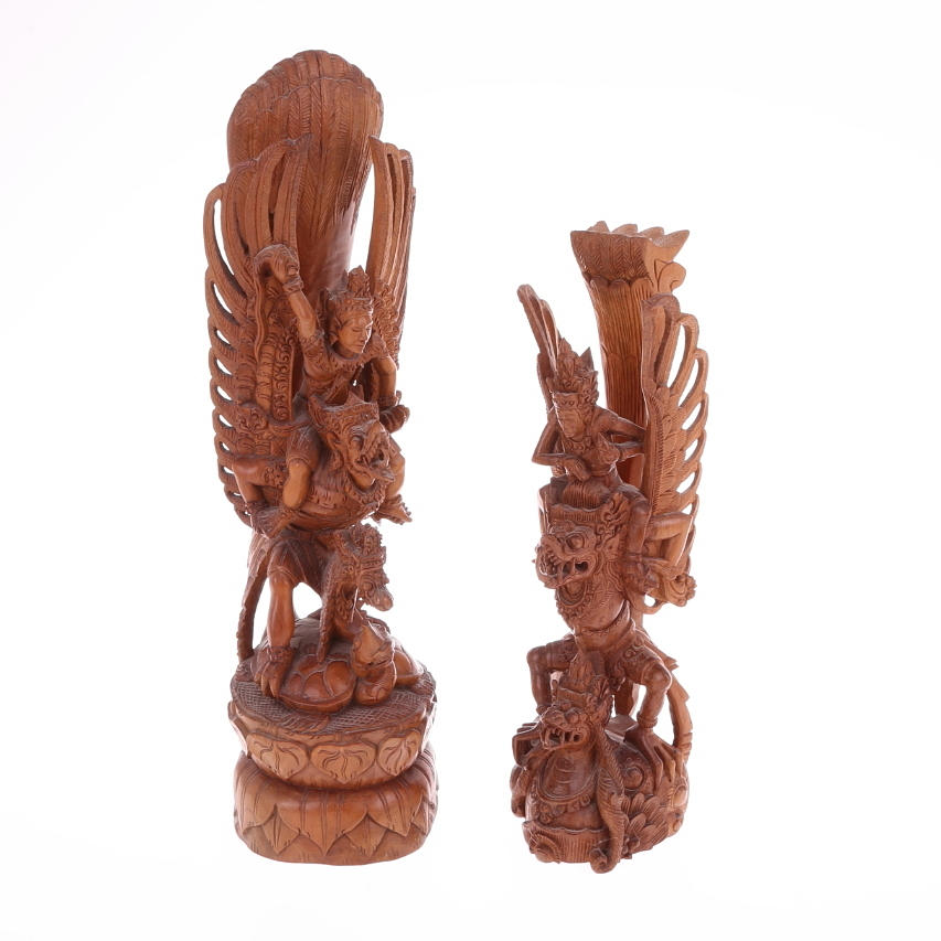 SKULPTURER 2 st, Indonesien.