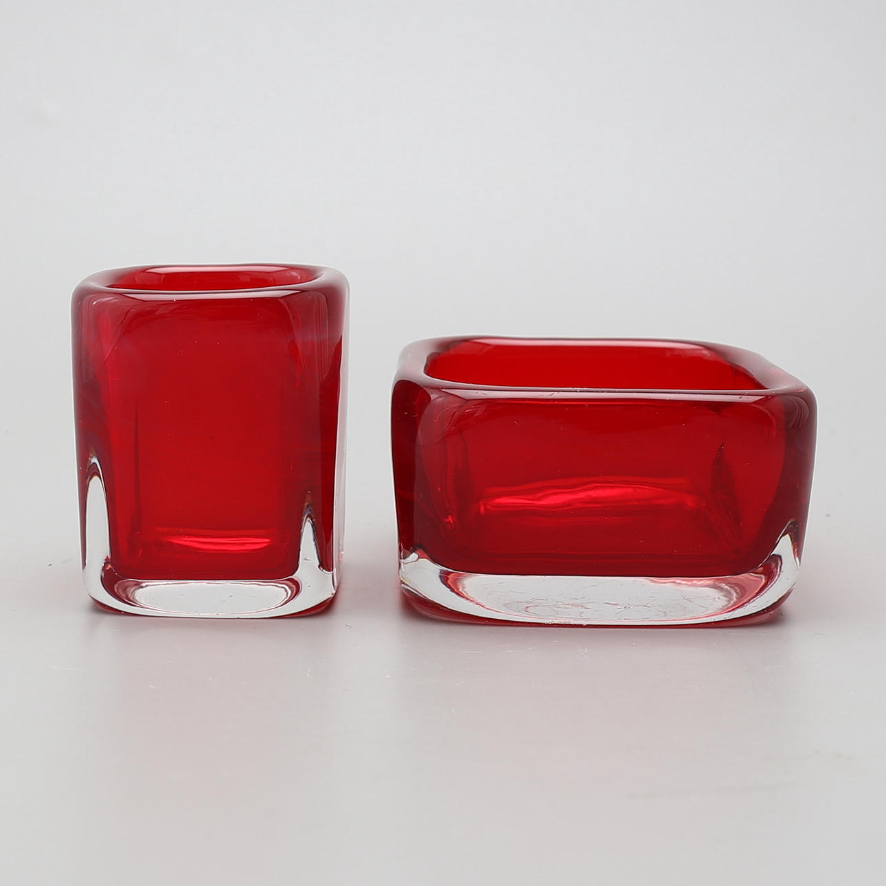 SKÅLAR, 2 st, Sven Palmqvist, Orrefors Expo, signerade.