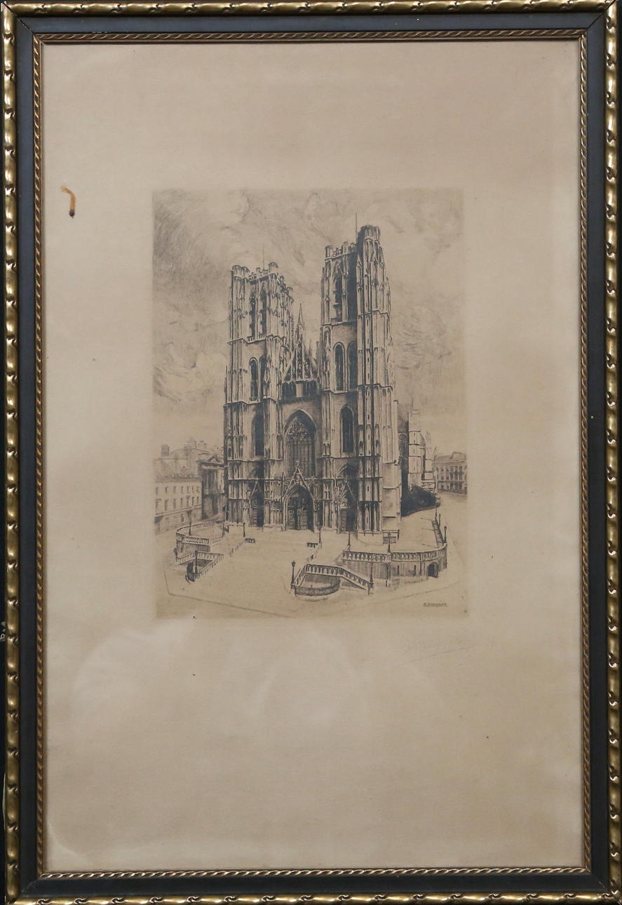 O. PASQUIER. Graphic sheet, signed in print.