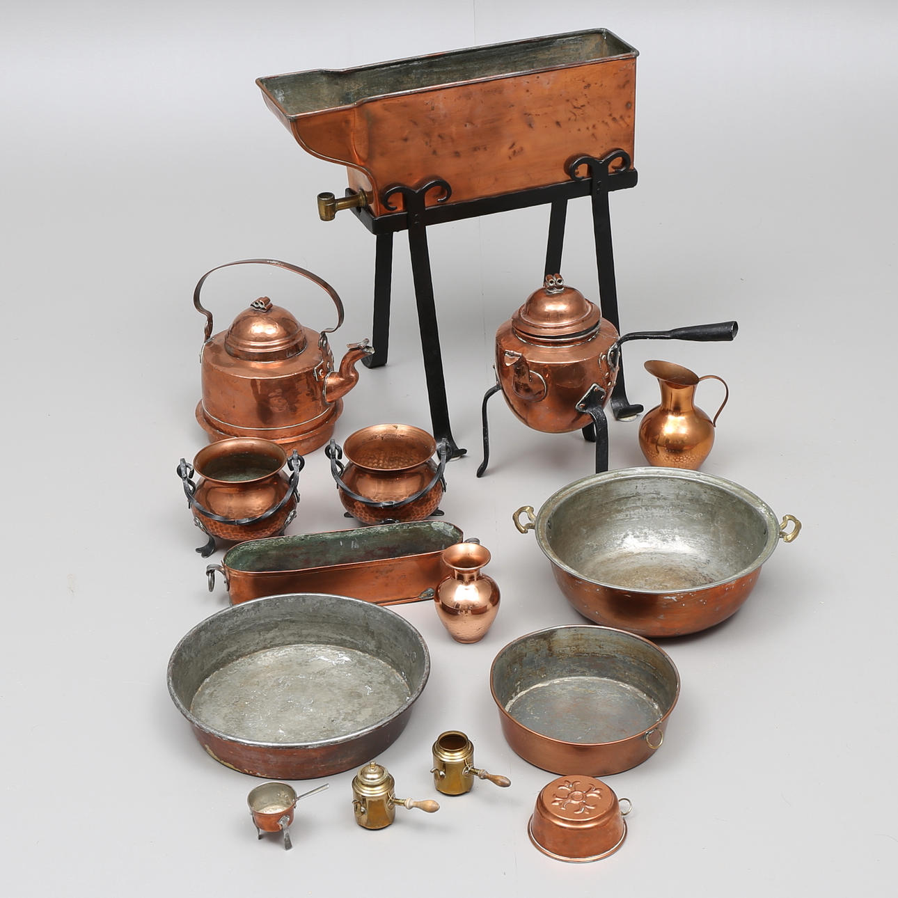 KOPPAR, parti, 1800- och 1900-tal, bla A.F. Norlin, Wexiö.