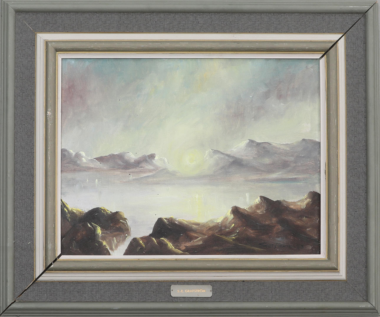 OIDENTIFIERAD KONSTNÄR. oil on panel, signed S-E Grafström and dated.
