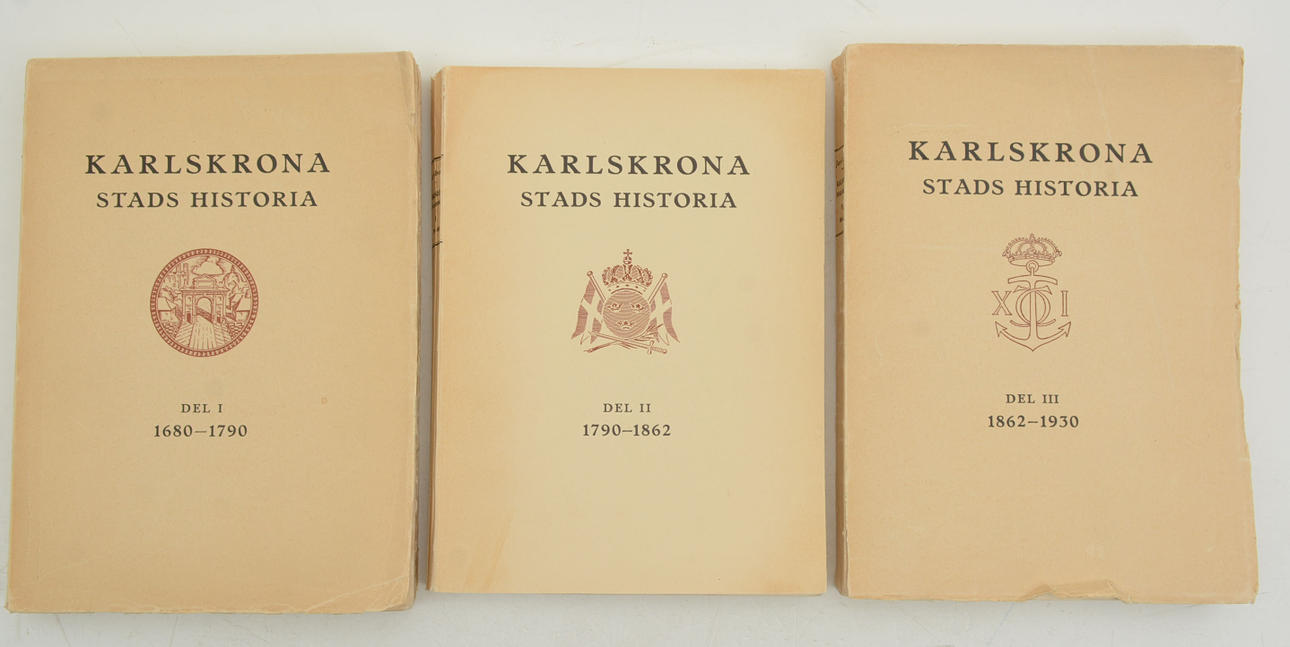 Geschichte der Stadt Karlskrona. 1-3.