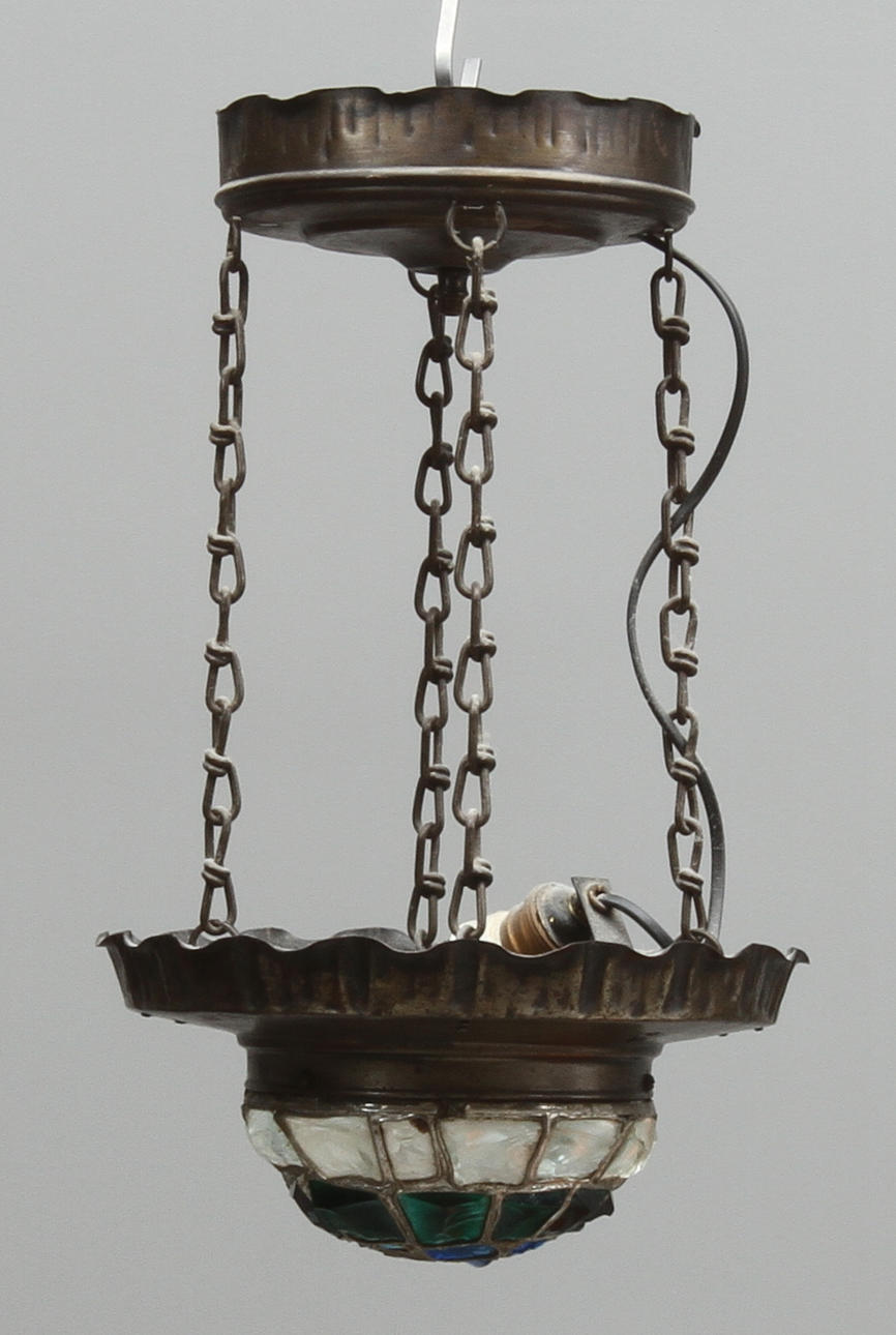 TAKLAMPA, blyglas, 1900-tal.