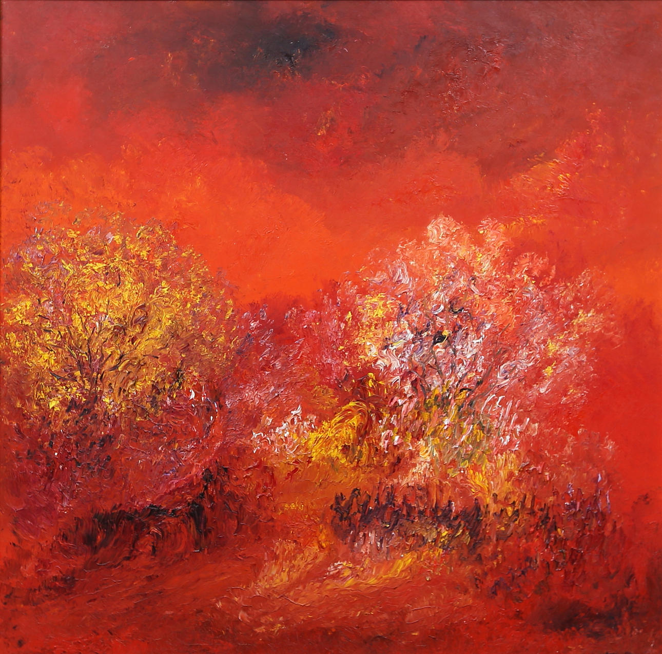 KARIN OLSSON. Oil on canvas, signed Karin Olson.