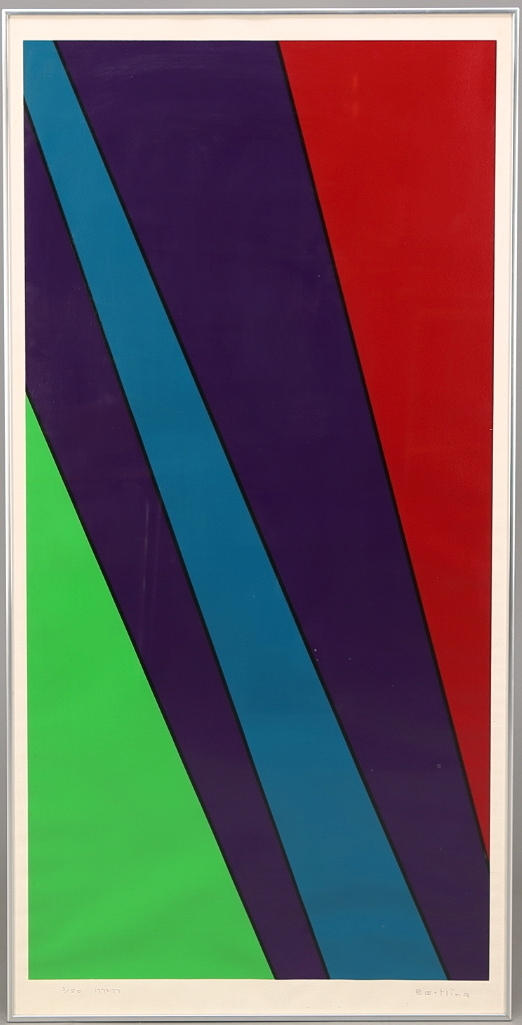 OLLE BAERTLING. Färgserigrafi, signerad, numrerad 3/50 och daterad 1972-77.