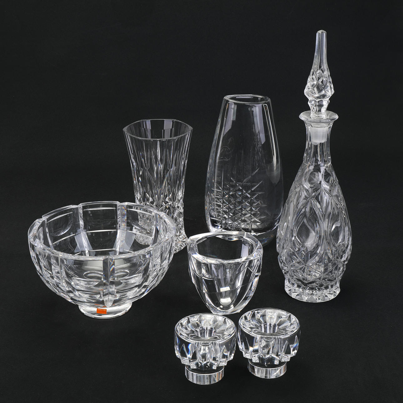 GEBRAUCHSGLAS, 7 Stück, inkl. Orrefors.