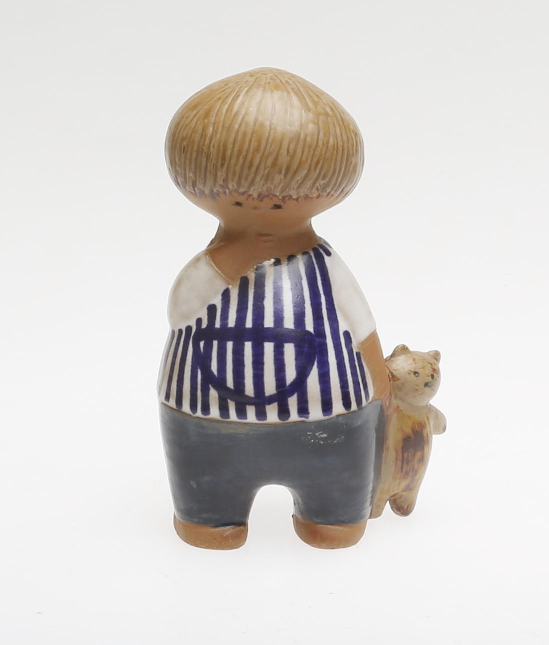 LISA LARSON. Figurin, stengods, "Malin", Gustavsberg.