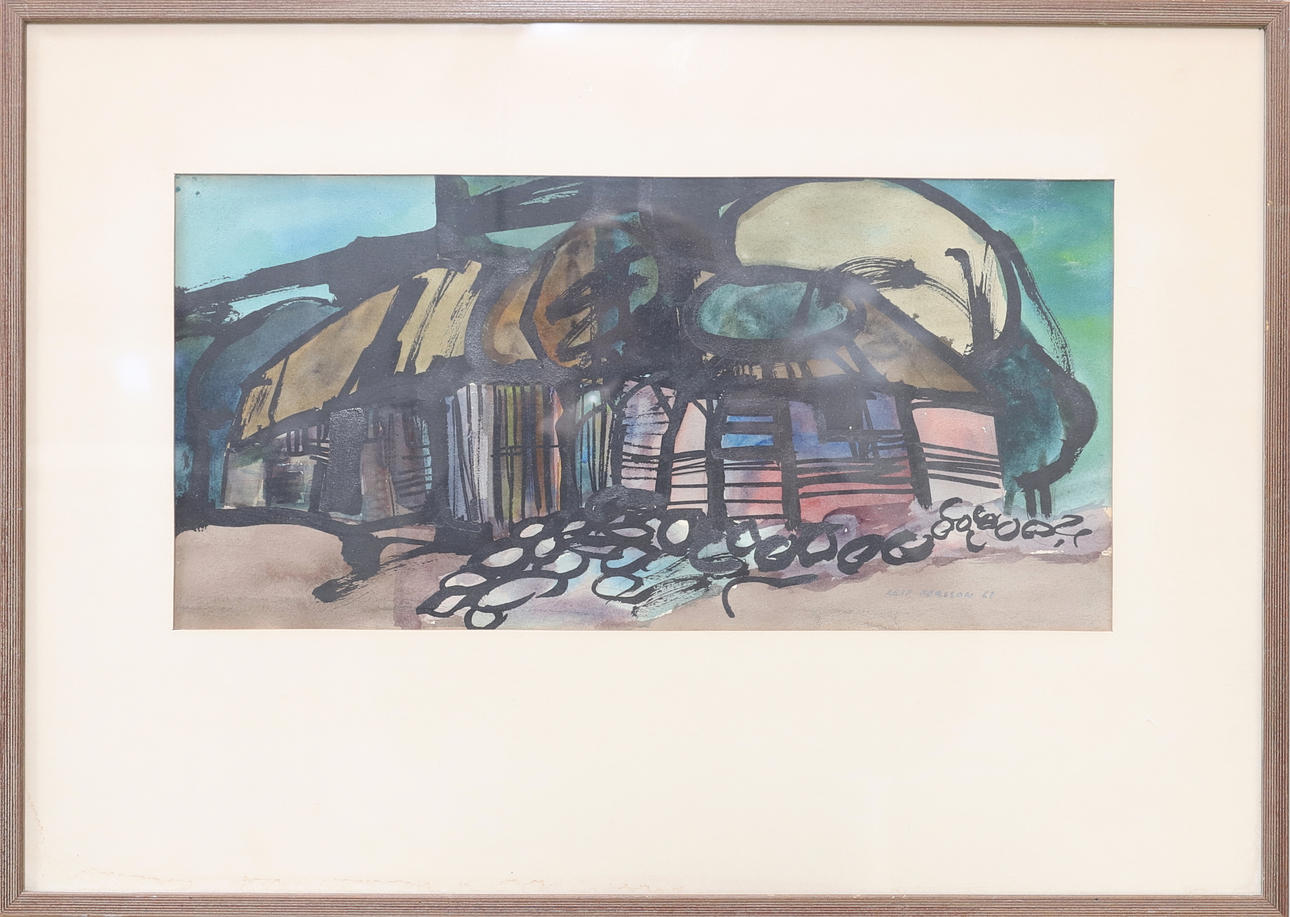 LEIF PERSSON, watercolour on paper, signed and dated 67.