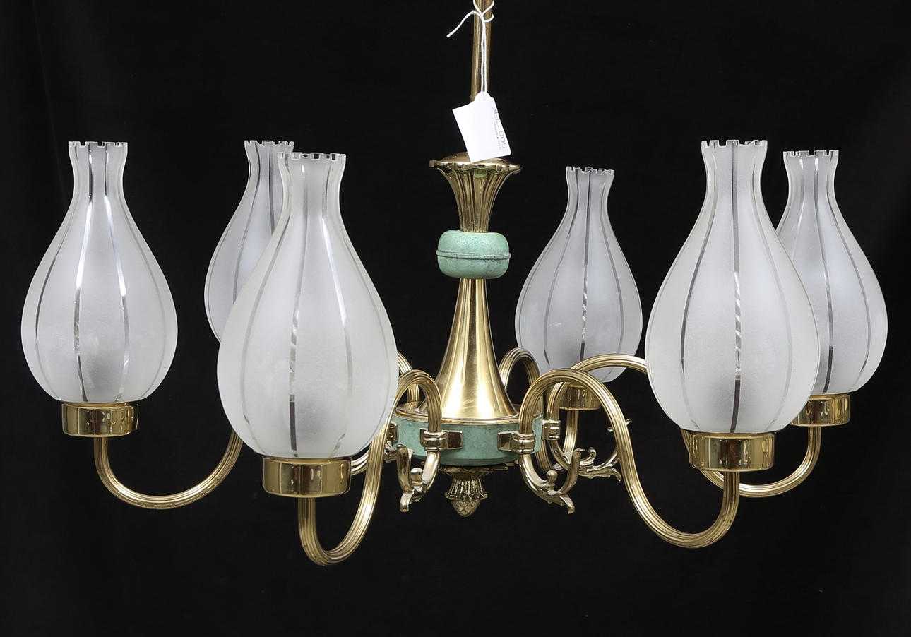 TAKLAMPA med KUPOR, 1940/50-tal.