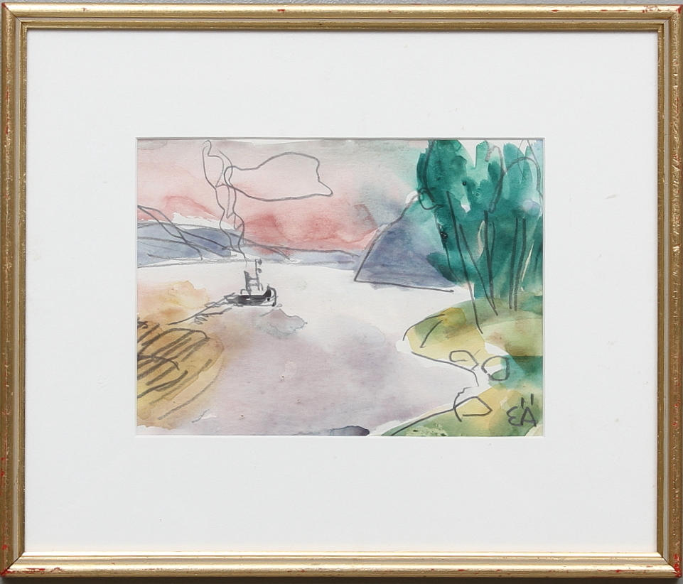 ERLING ÄRLINGSSON. Blandteknik, signerad.