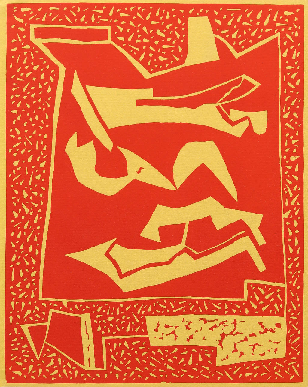 ALBERTO MAGNELLI. Træsnit, usigneret.