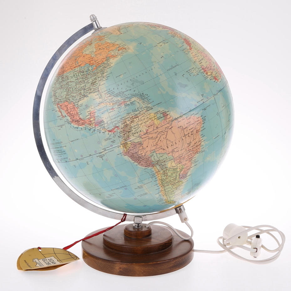 JORDGLOB, med belysning, Räth Scan Glob, 1976.