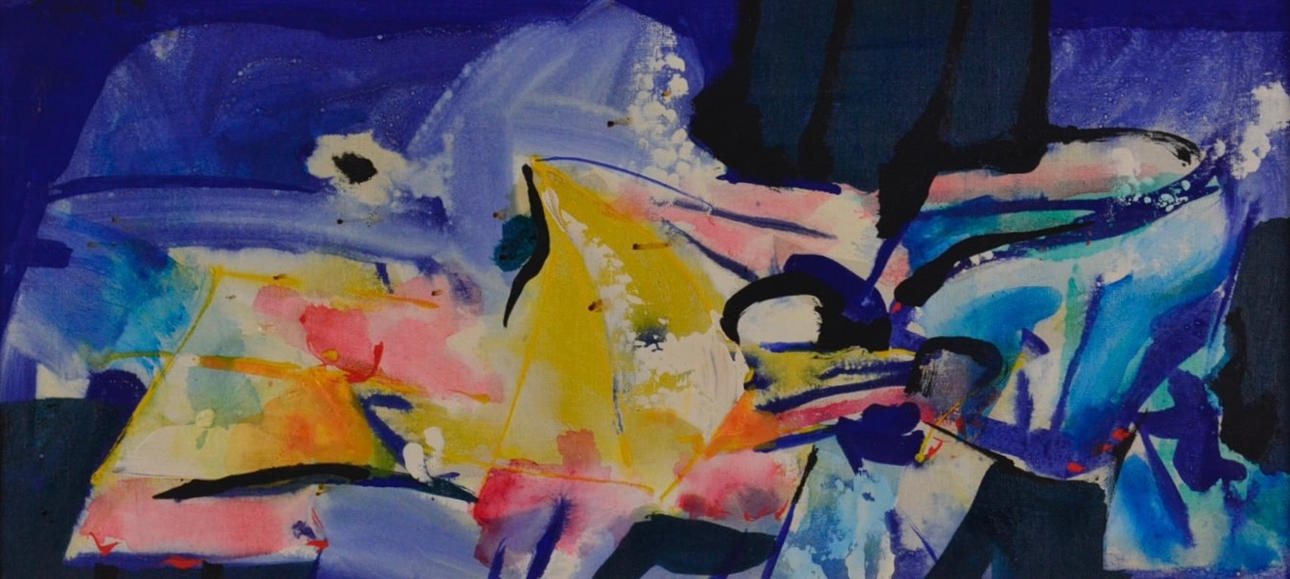 HARDY STRID. Olja på duk.