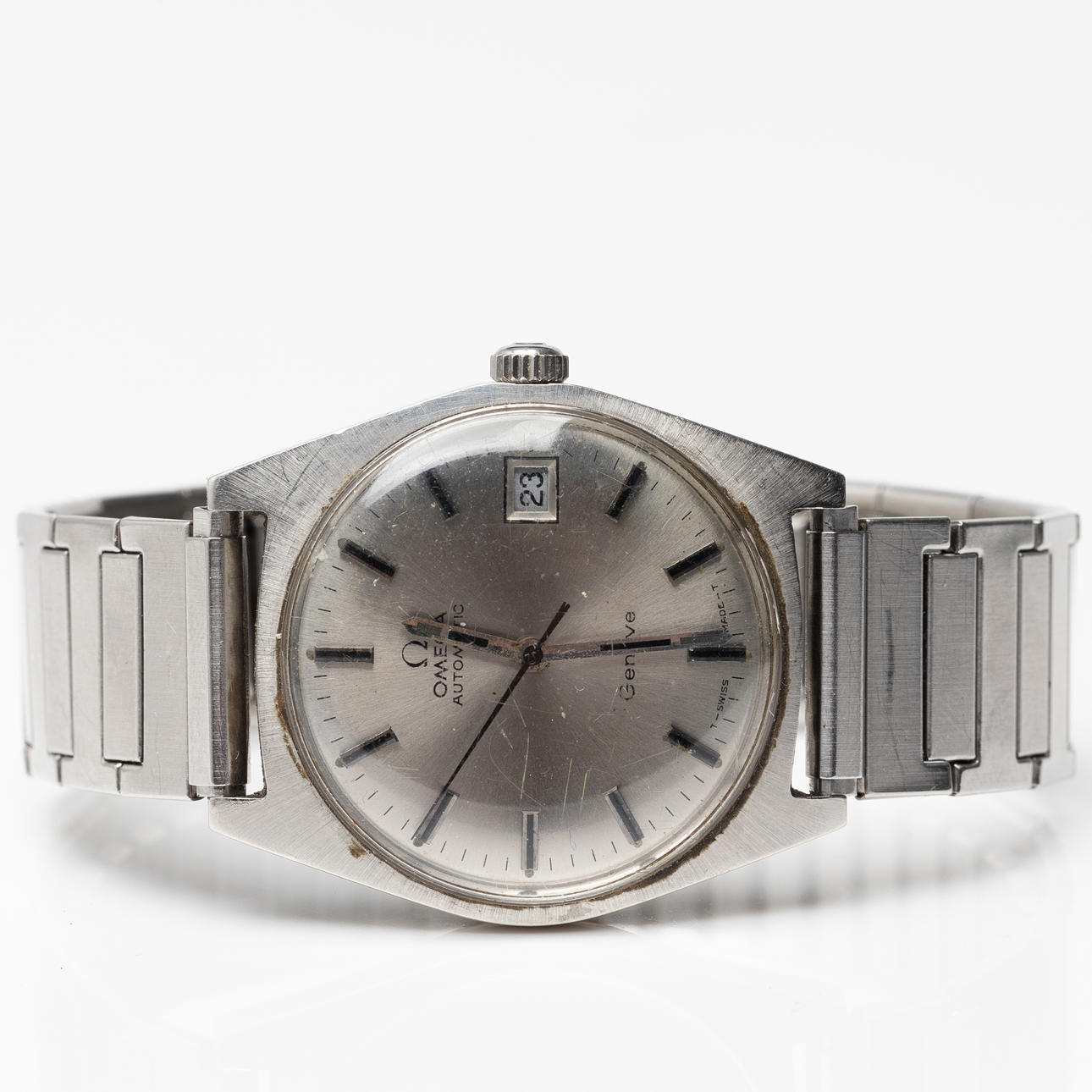 OMEGA, wristwatch, steel, Geneve, automatic.