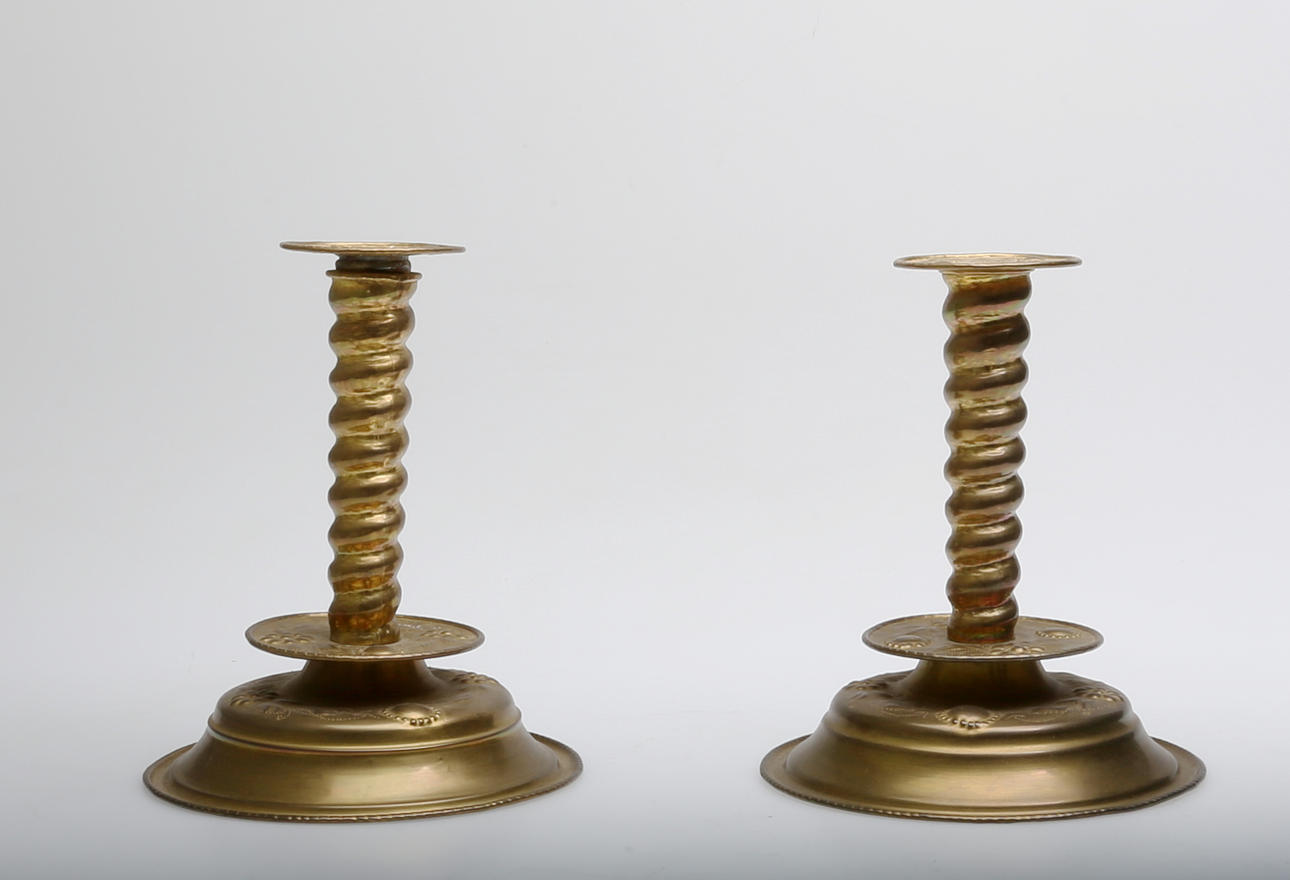 LJUSSTAKAR, 1 par,barockstil,1800-tal.