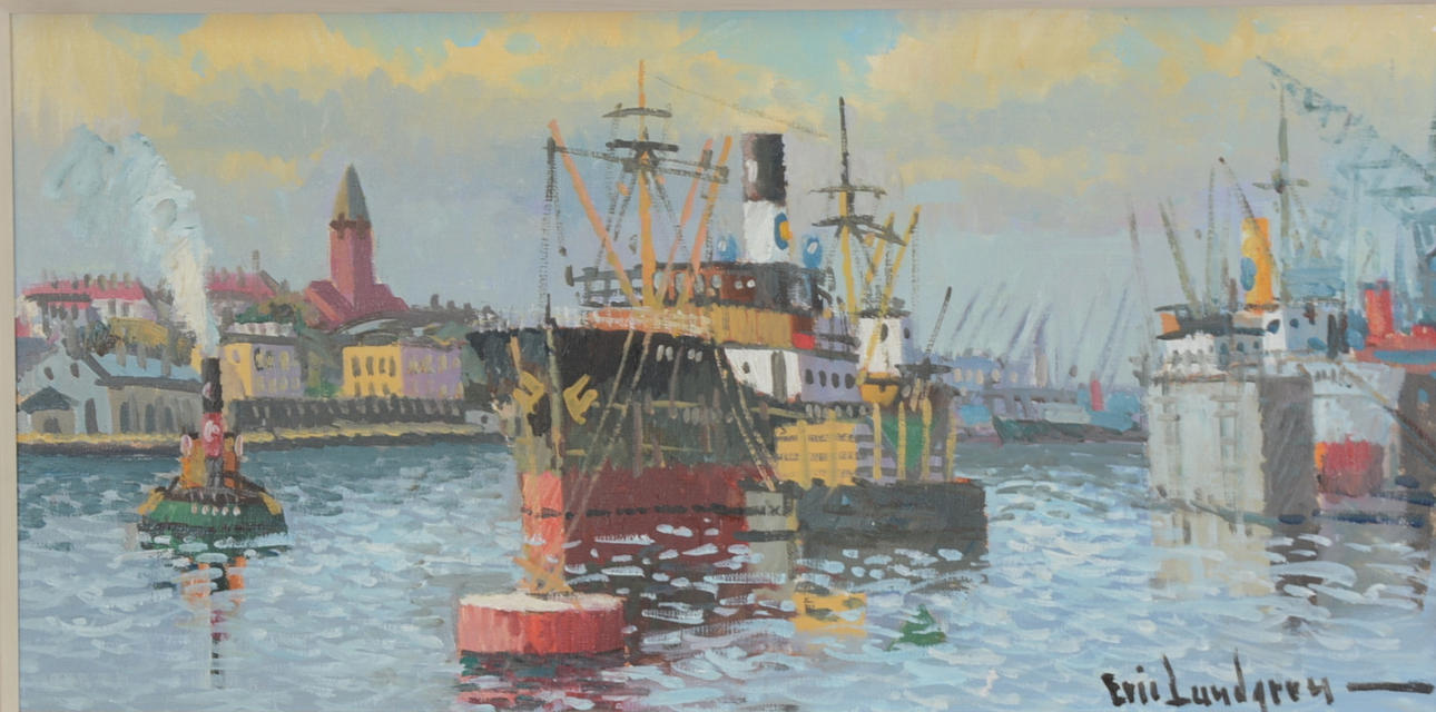 ERIC LUNDGREN. Olja på duk.