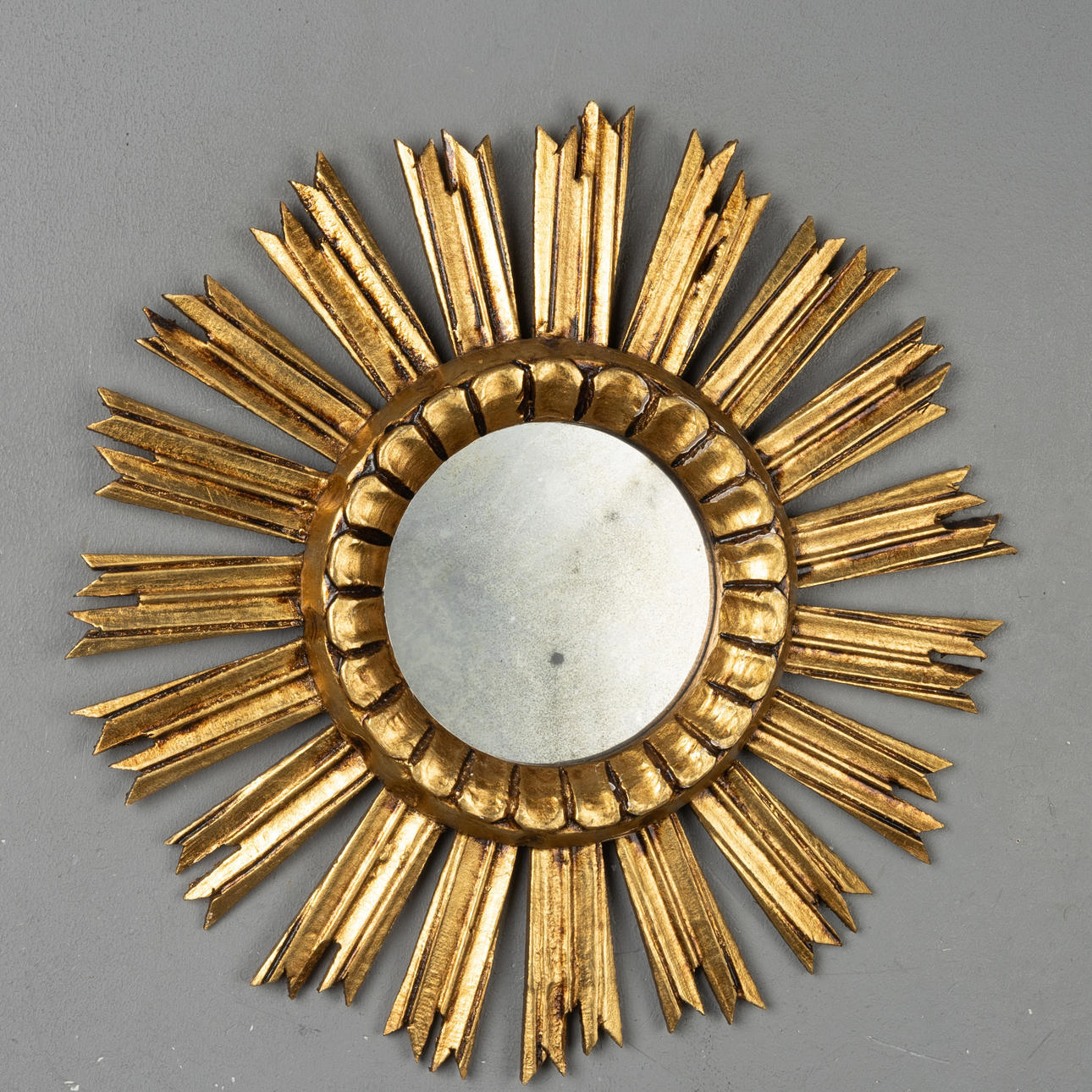 SPEGEL, trä, så kallad, "Solspegel", 1900-tal.