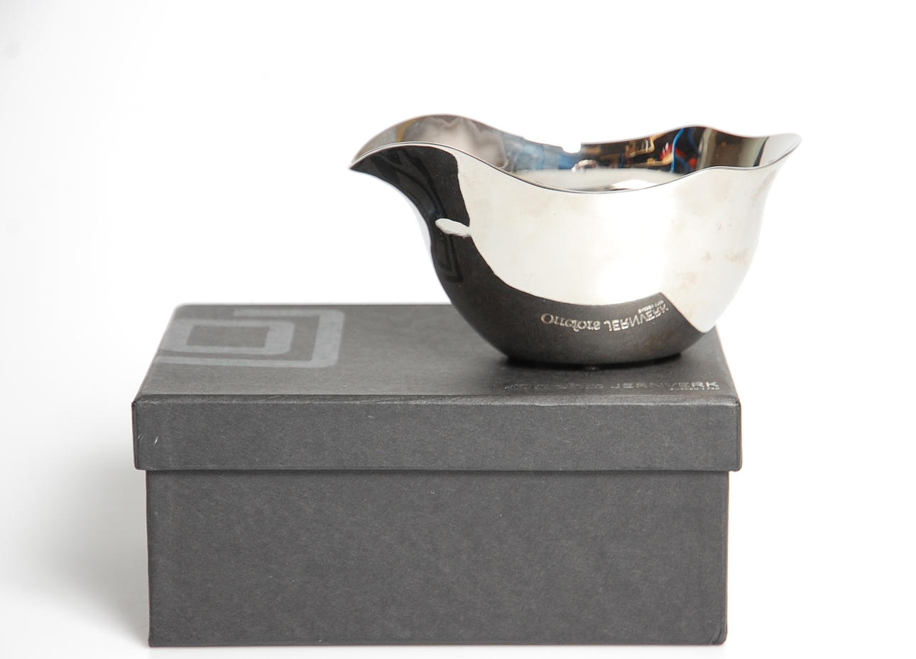 GUNNAR CYRÉN. skål, stål, Orrefors Jernverk.