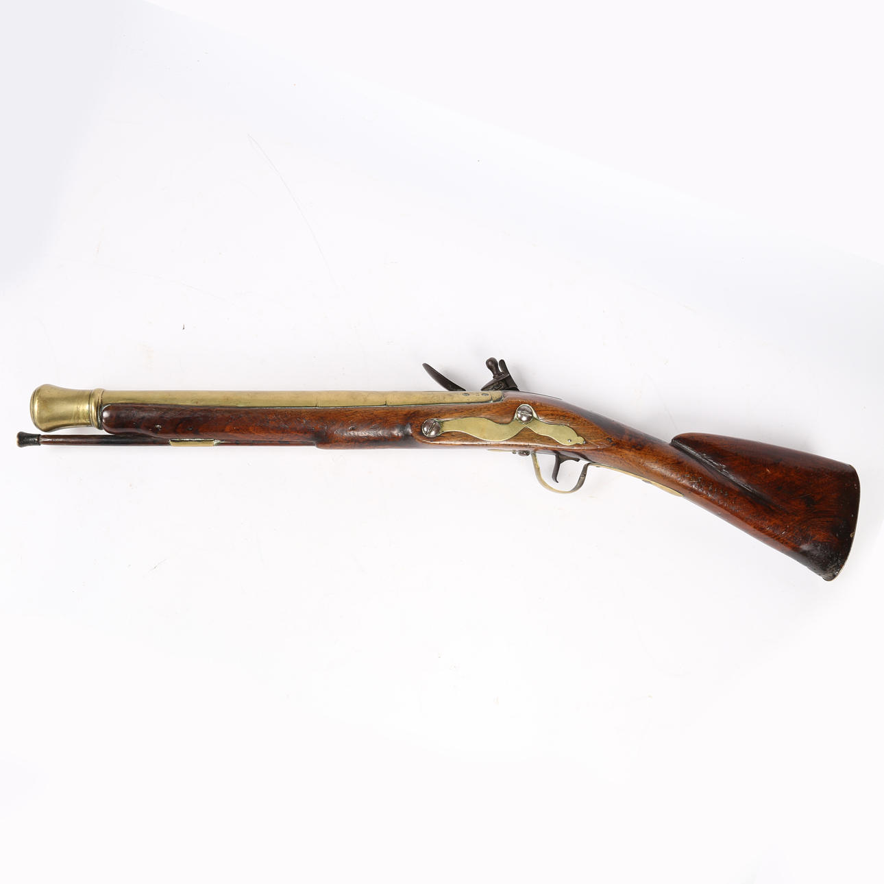 A FINE EARLY 19TH CENTURY FLINTLOCK BLUNDERBUSS, SIGNED BUCKMASTER ...