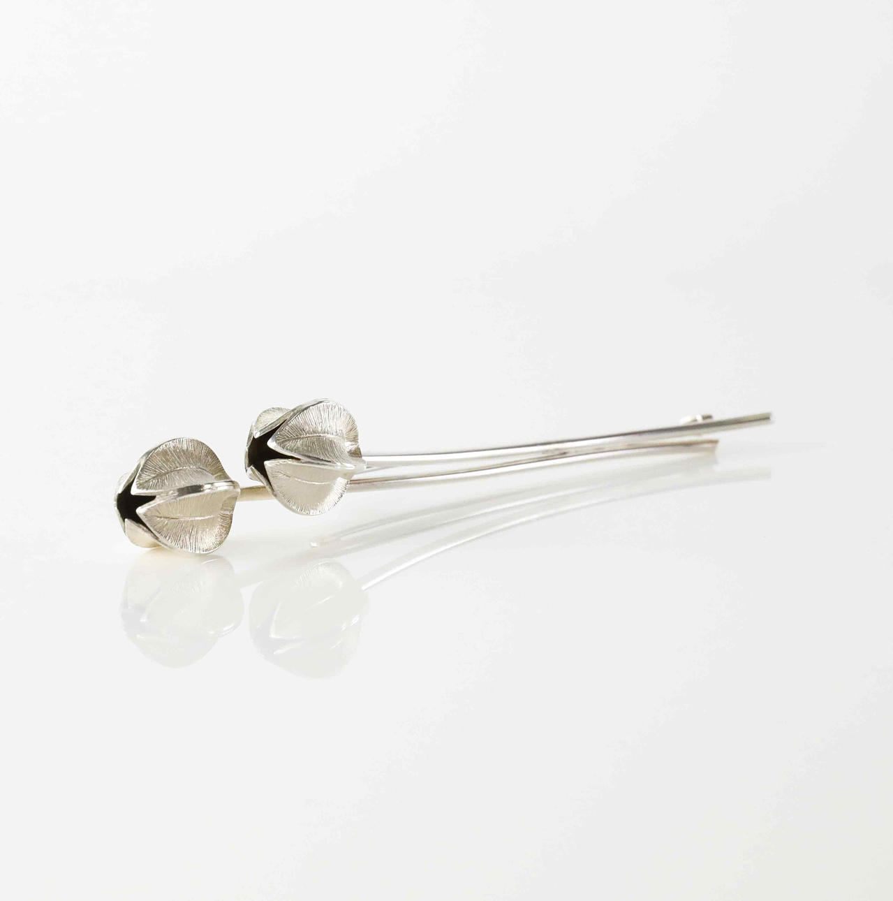 KALEVALA KORU. broche, sølv, sneblomst, Finland.