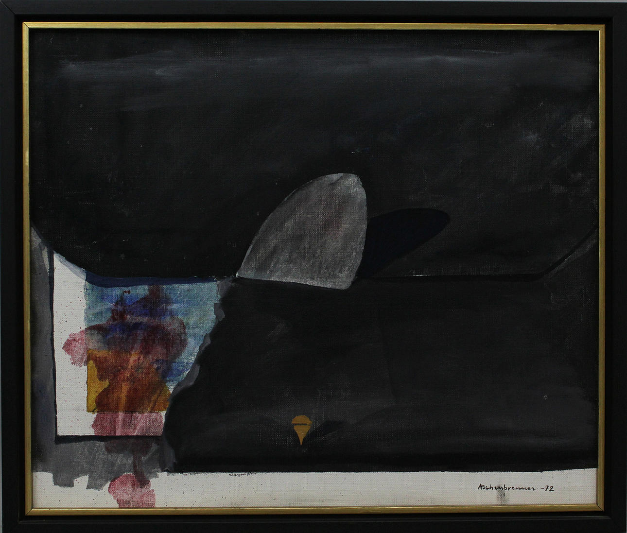 LENNART ASCHENBRENNER. Komposition. Olja på duk. Signerad Aschenbrenner och daterad -72.