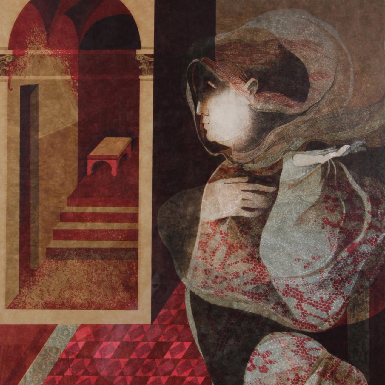 ALVAR SUÑOL MUÑOZ-RAMOS. Färglitografi, signerad samt numrerad XLVI/LX.