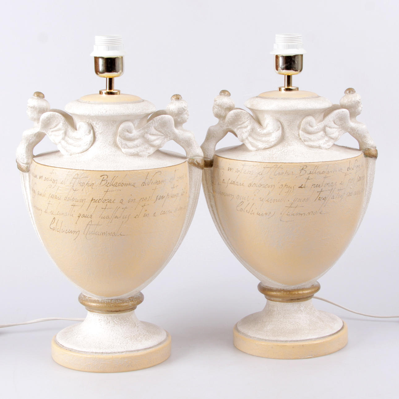 BORDSLAMPOR, keramik, Bendab, 1900-tal.