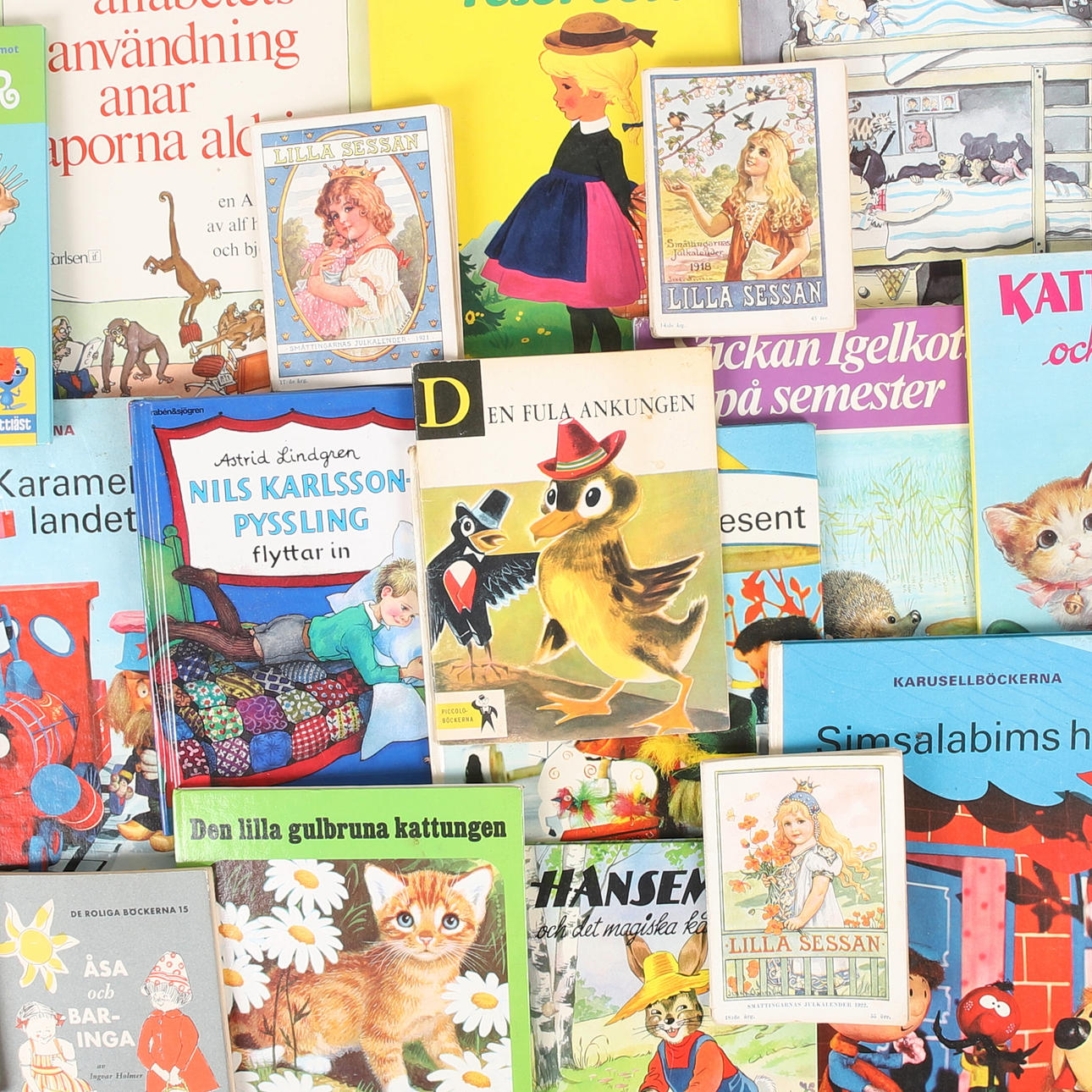 BARNBÖCKER, 22 st, 1900/2000-tal.