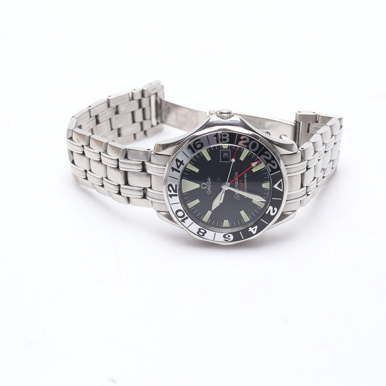 WRISTWATCH, automatic, date, steel, seamaster, omega.