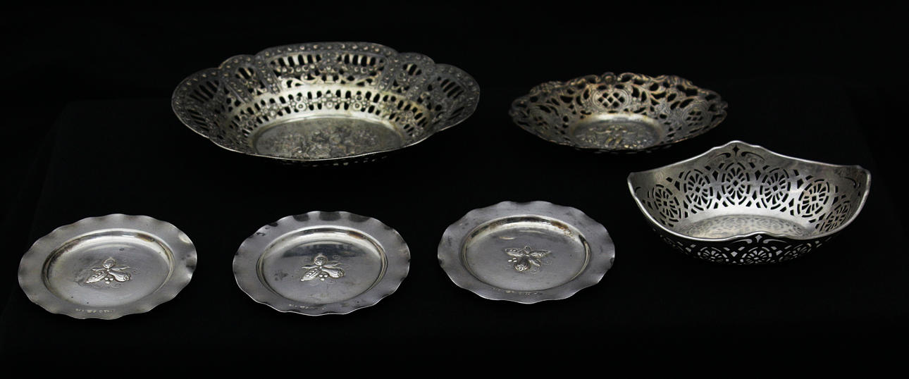 Parti silver (6). Totalvikt 192 gram.