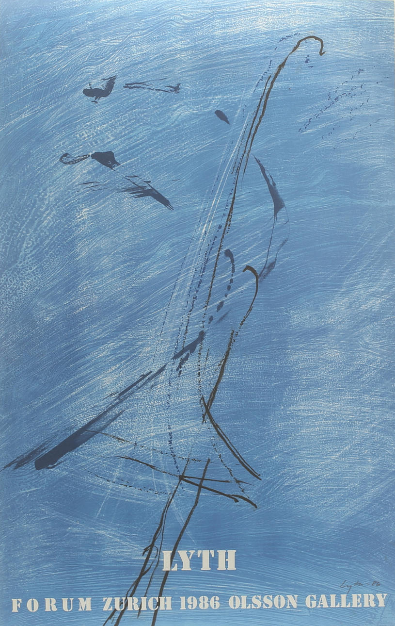 HARALD LYTH. Poster, signed -86.